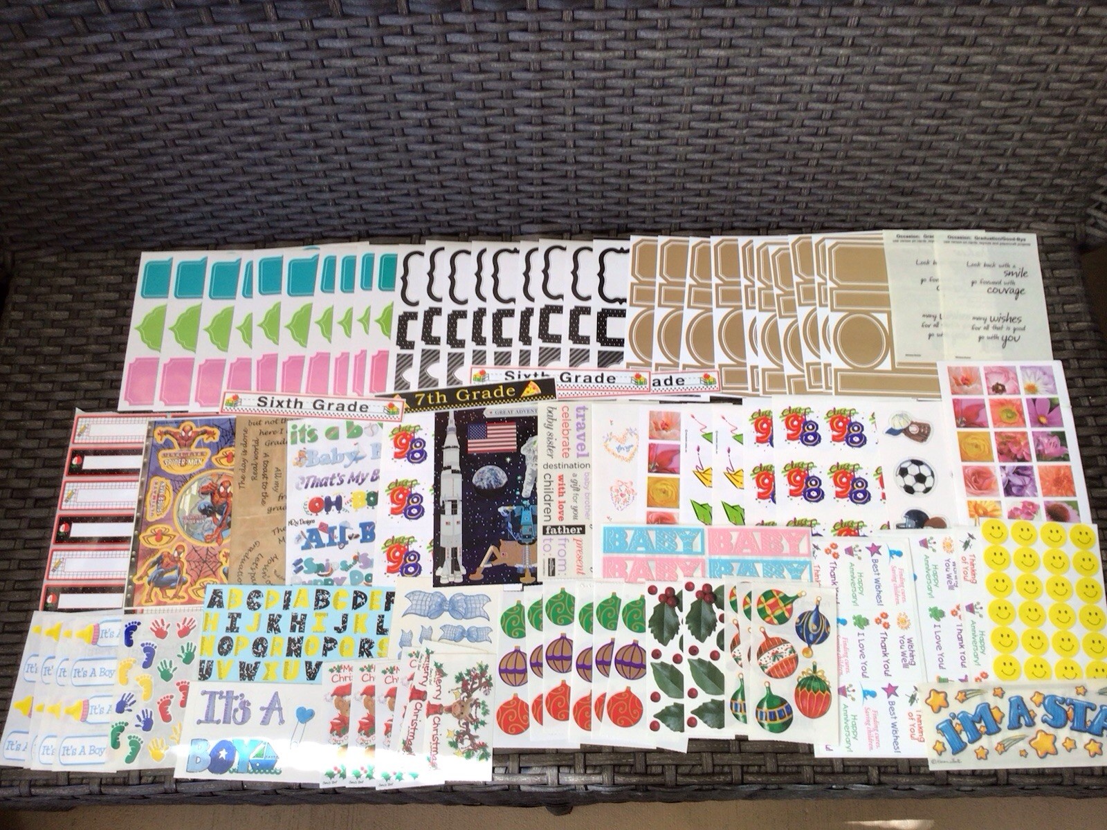 HUGE STICKER LOT~200+ Shts./Pks.~Mixed Themes & Brands~NEW