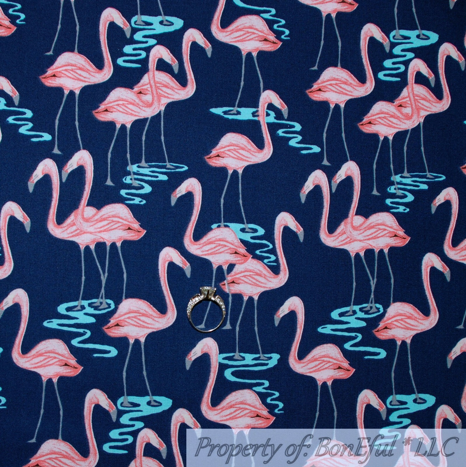 BonEful Fabric FQ Cotton Quilt Blue Aqua Green Bubble Ocean Sea Beach Fish Batik