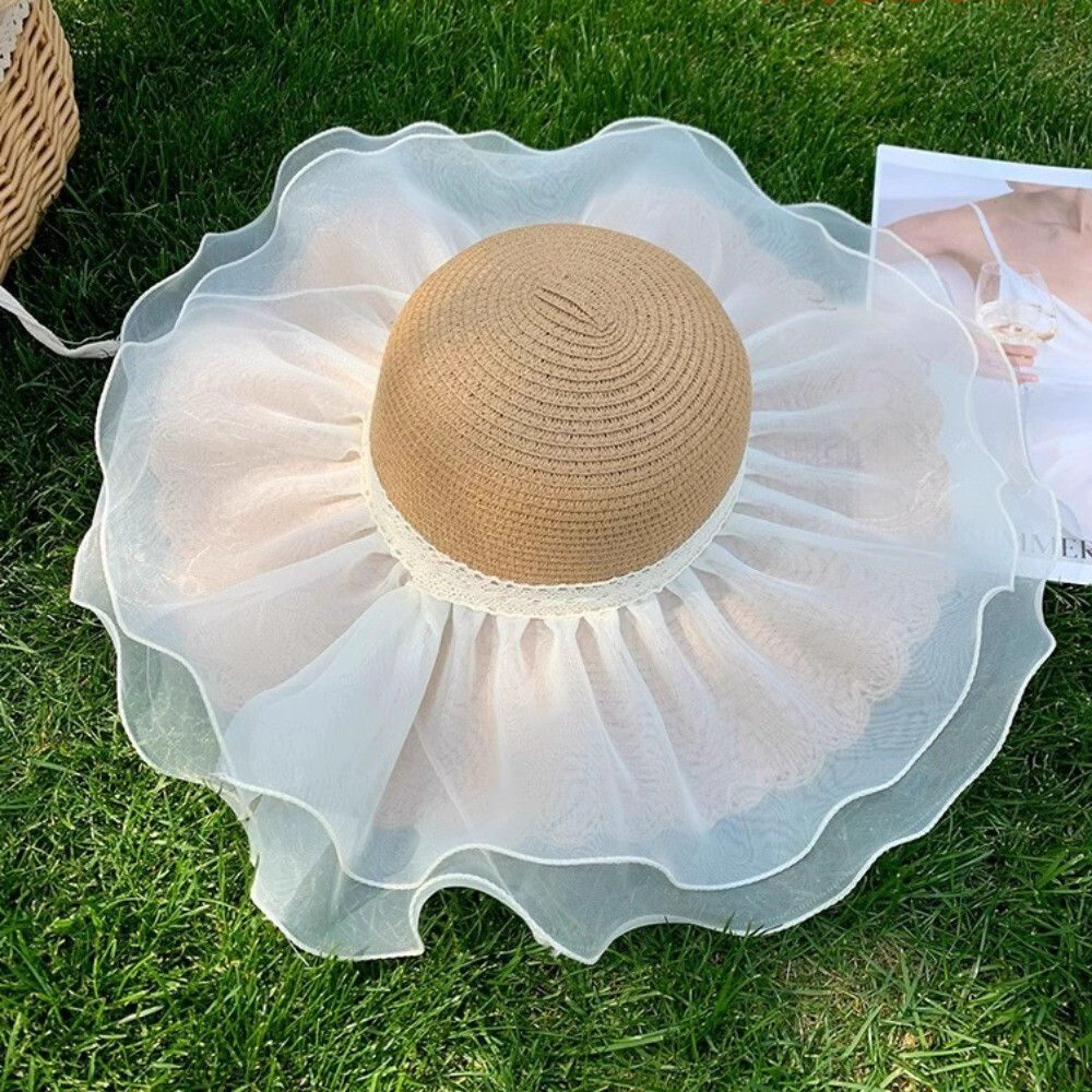 1 Meter Mesh Ruffles Organza Edgings Trimmings Tiered Wide Lace Sewing Frill