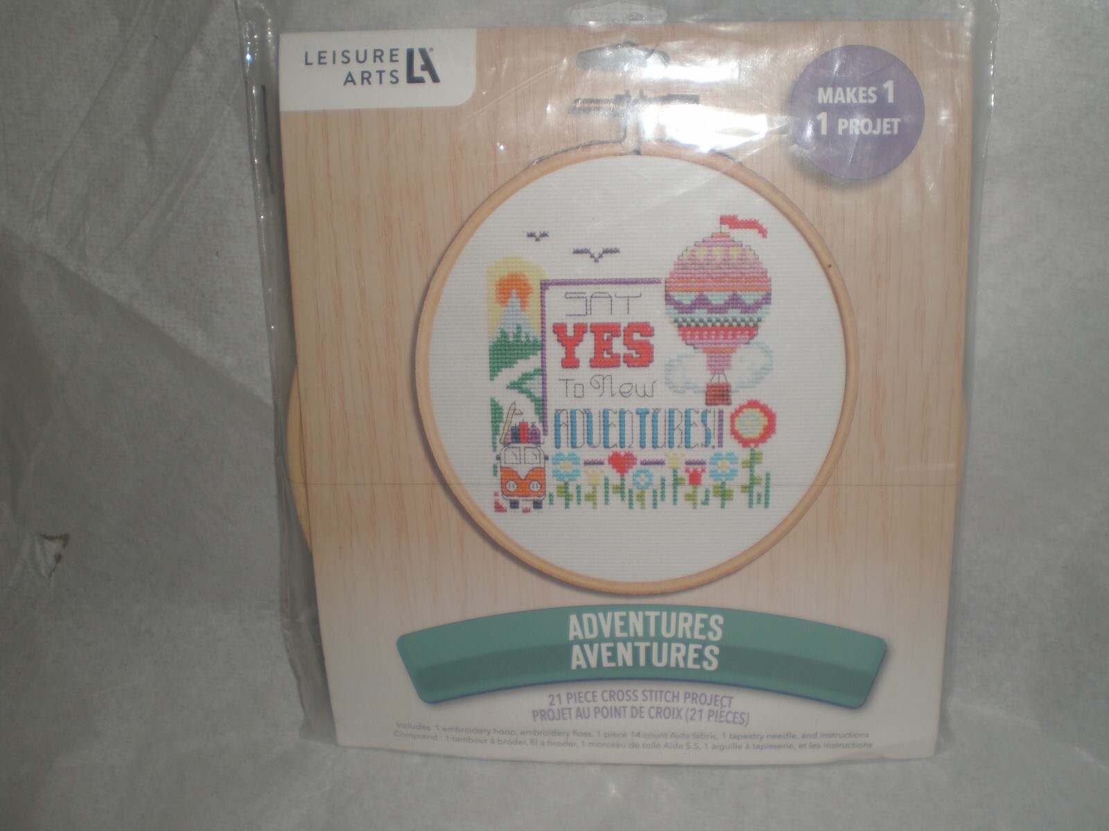 Leisure Arts Cross Stitch Project Say Yes To New Adventures!