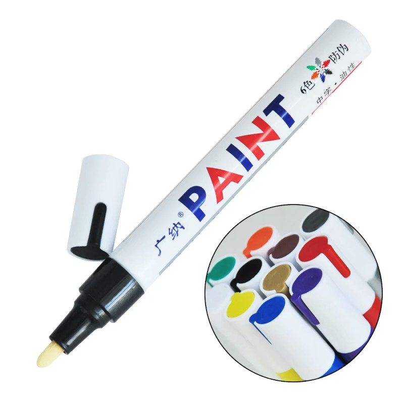 10Pcs Waterproof Permanent Paint Marker Pen For Car Tyre Tire Tread Rubber Metal