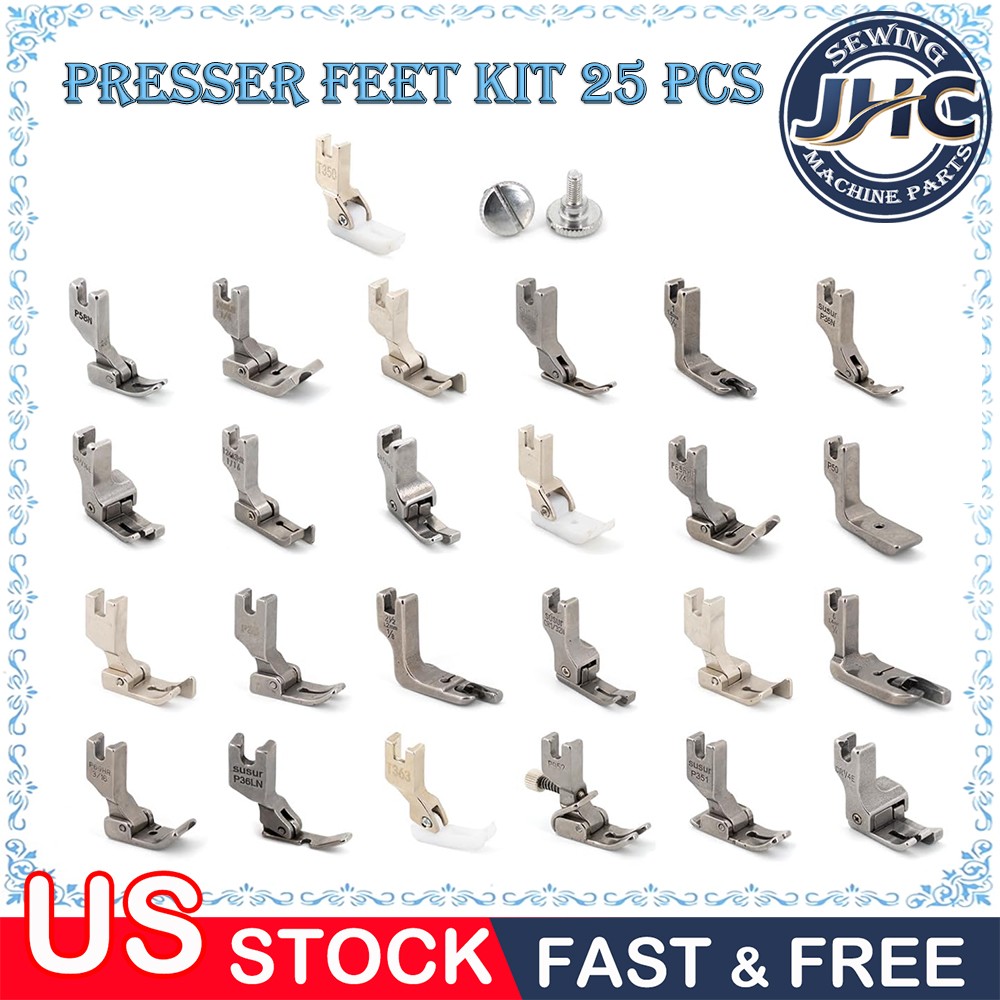 25PCS Presser Foot for BROTHER B705 B707 B715 B716 B735 B745 B755 PQ1300 PQ1500