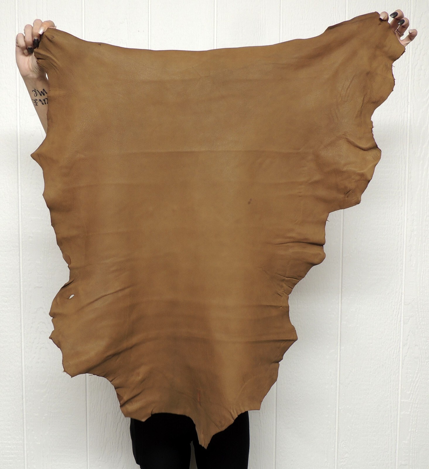 SADDLE BUCKSKIN Leather Hide for Native Crafts Taxidermy SCA LARP Skin Pelt