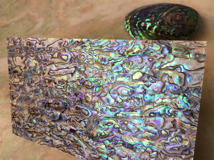 1x abalone shell sheet veneer inlay luthier 9-1/2″x5-1/2″x1/64″ (240x140x0.2mm)