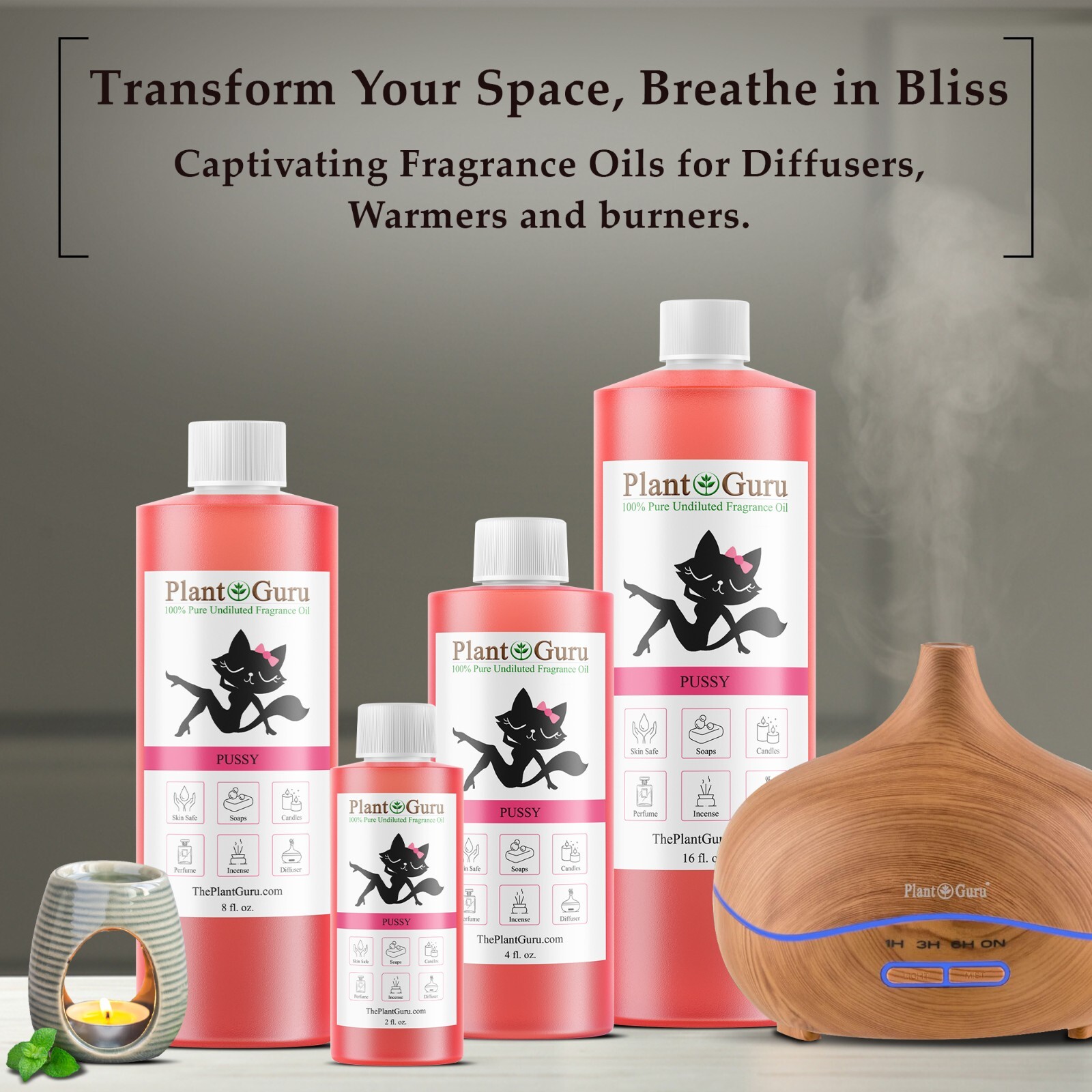 Pussy Perfume Fragrance Body Oil (Women) For Skin, Soap and Candle Making Bulk