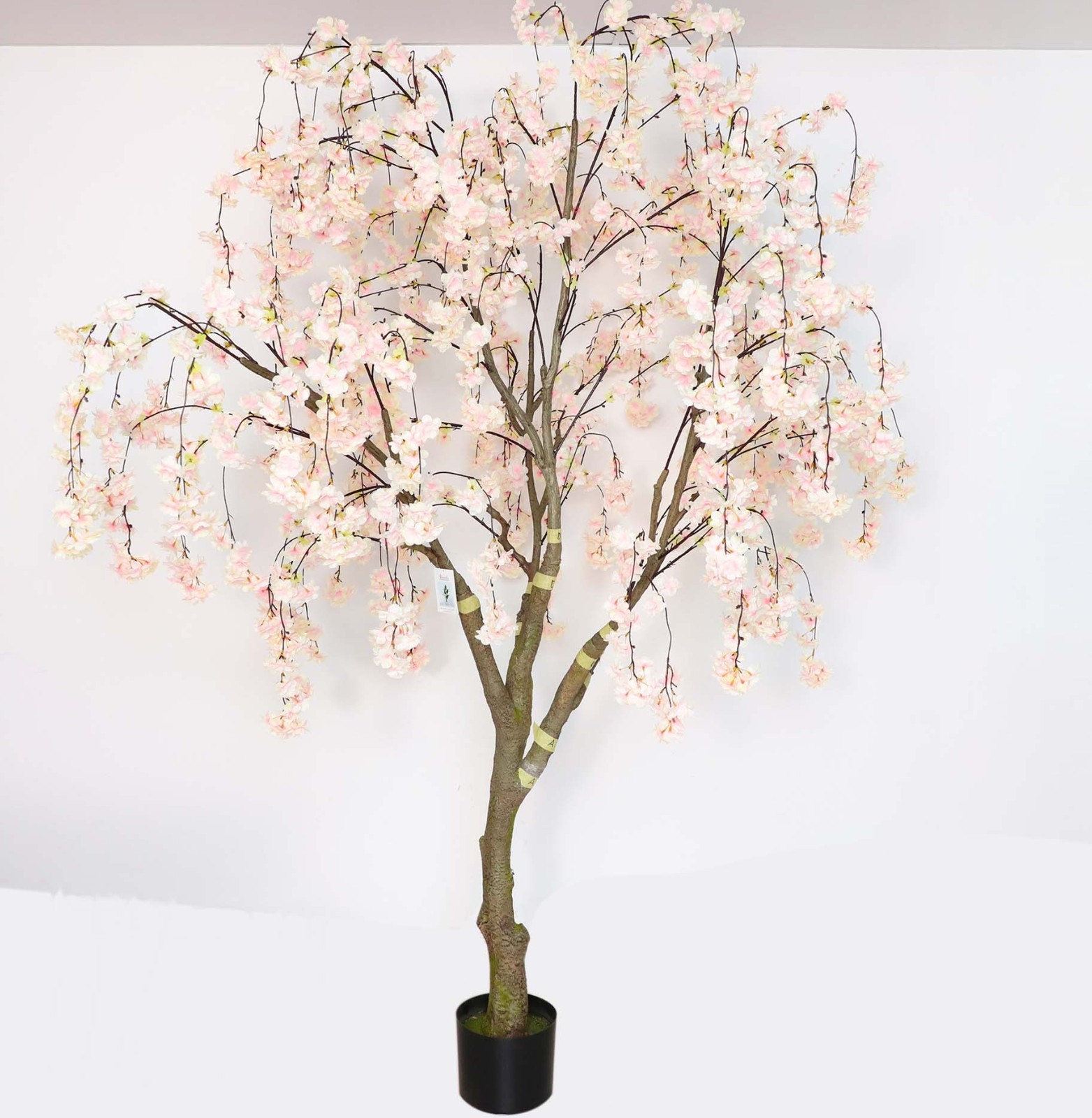 110″ Artificial Cherry Blossom Tree in Pot for Indoor Outdoor Use
