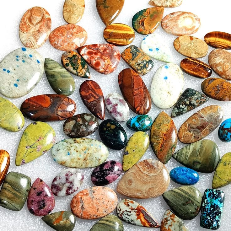 Natural Mix Gemstone Lot : Polished Loose Mix Size Crystals For Jewelry Making
