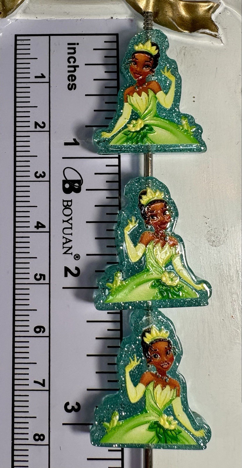 3 Princess Tiana Style 1 Beads For Beadable Pens And Keychains