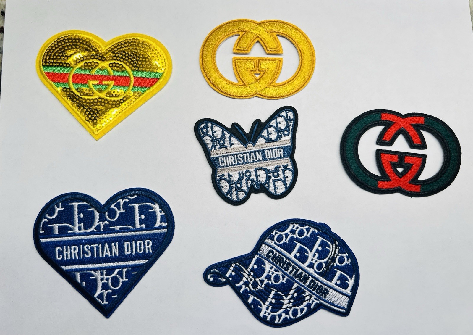 Iron-On Lux Patches Junk Bags Blazers 6 pk