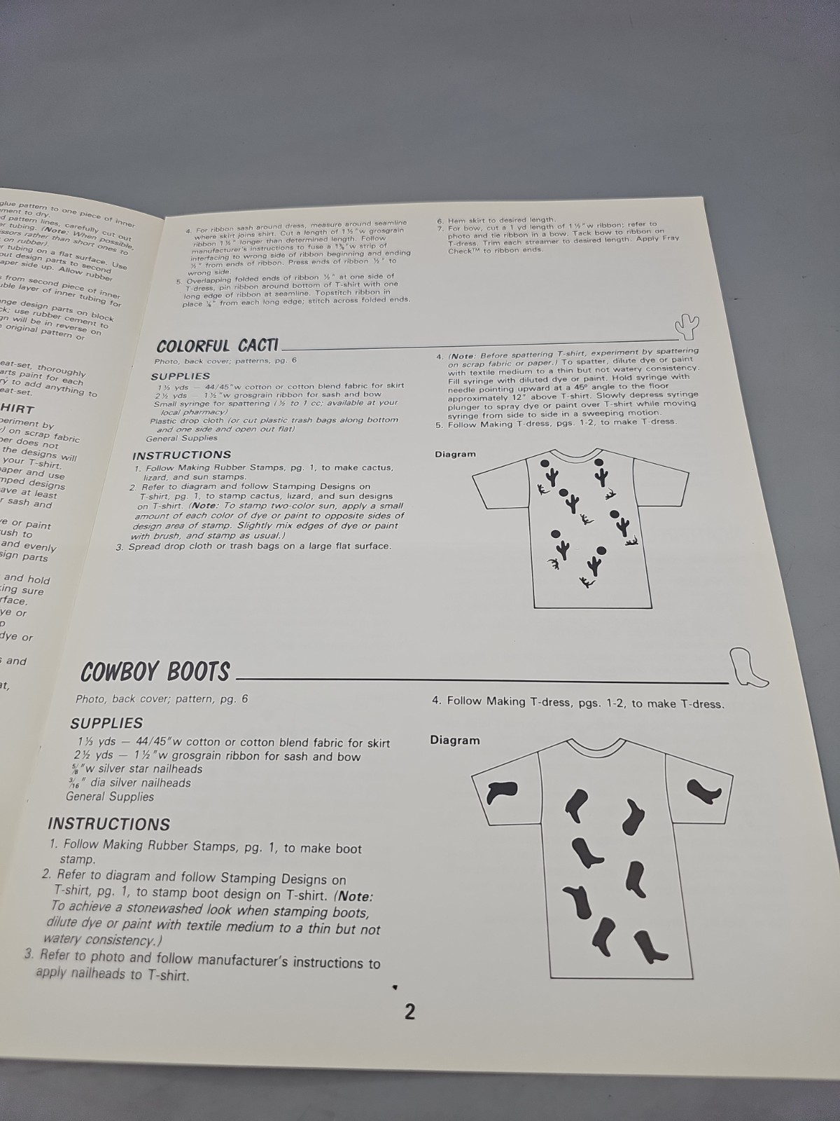 Leisure Arts Craft Leaflets, Leaflet 1213, Tee Shirt Dressing 1989