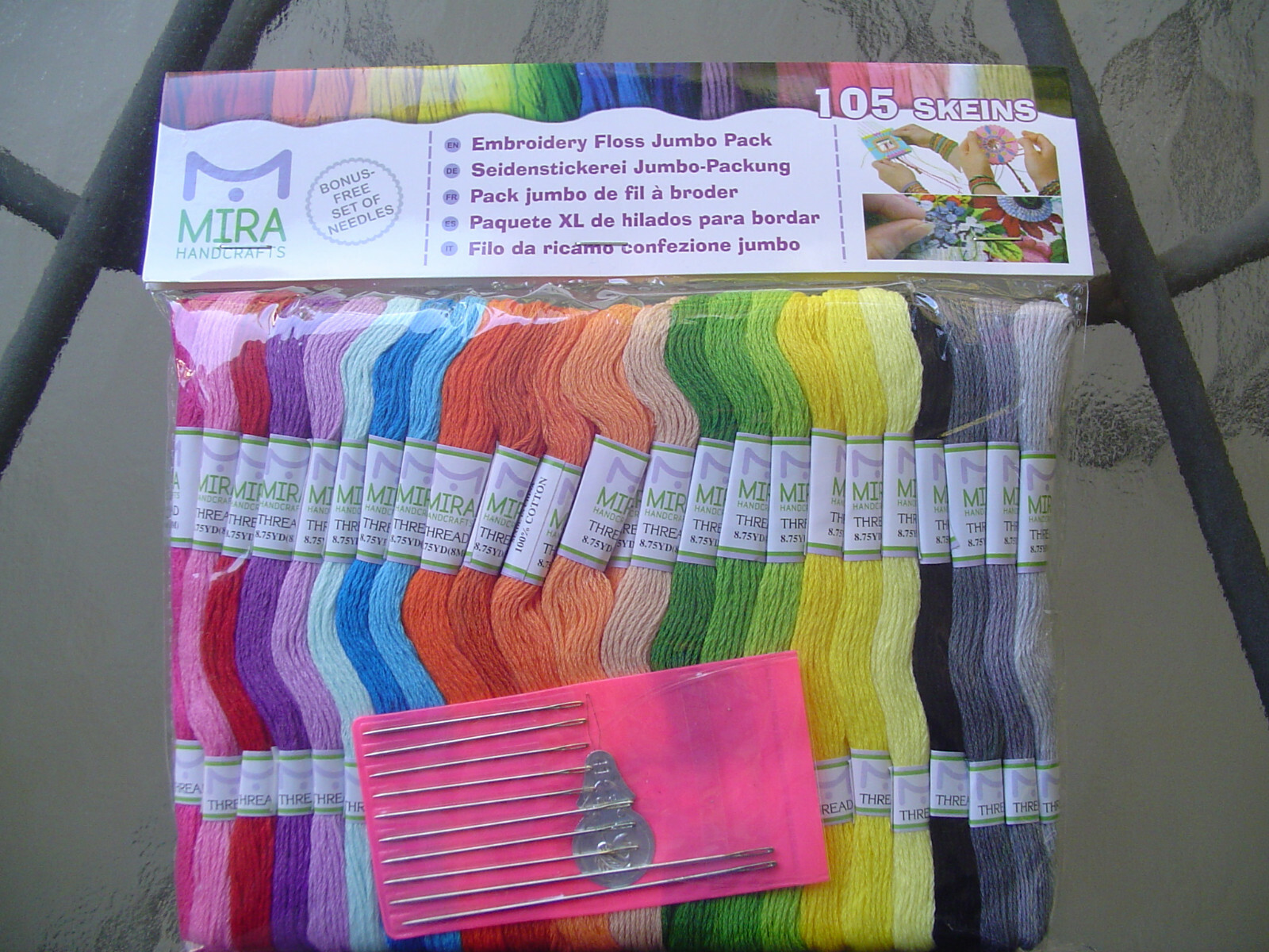 Mira Handcrafts 105 Skein Jumbo Pack with Bonus Needles NEW SHIPS FREE IN USA
