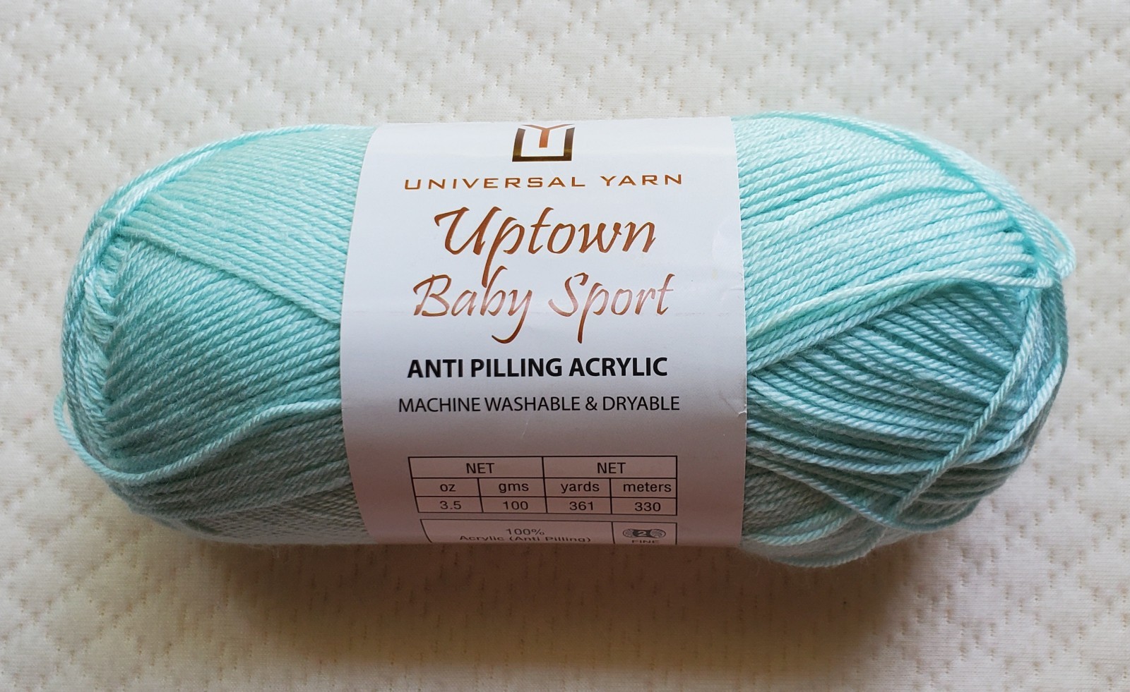 Universal Yarn Uptown Baby Sport Anti-Pilling Soft Acrylic 100g 361yds Washable