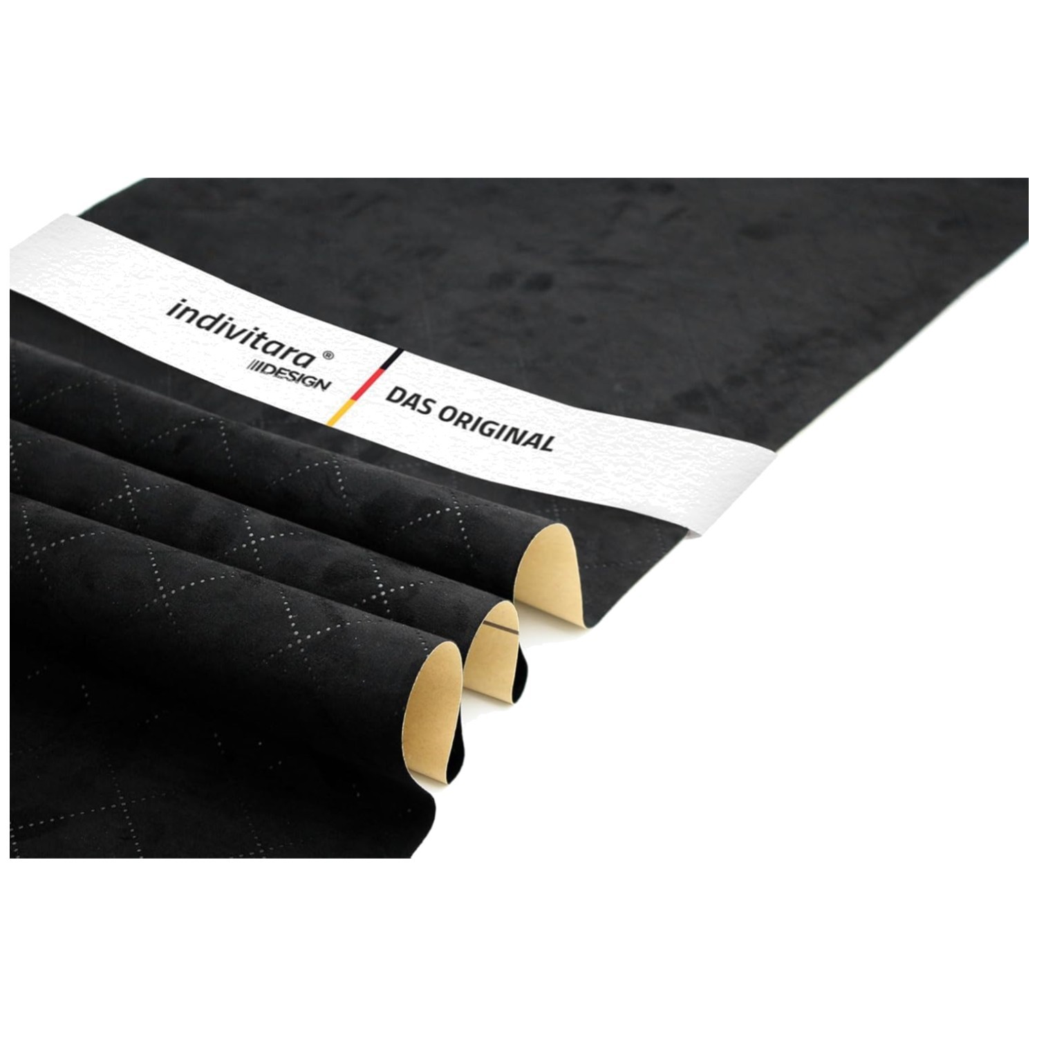 Soft Touch Imitation Leather Car Wrap – Black Diamond