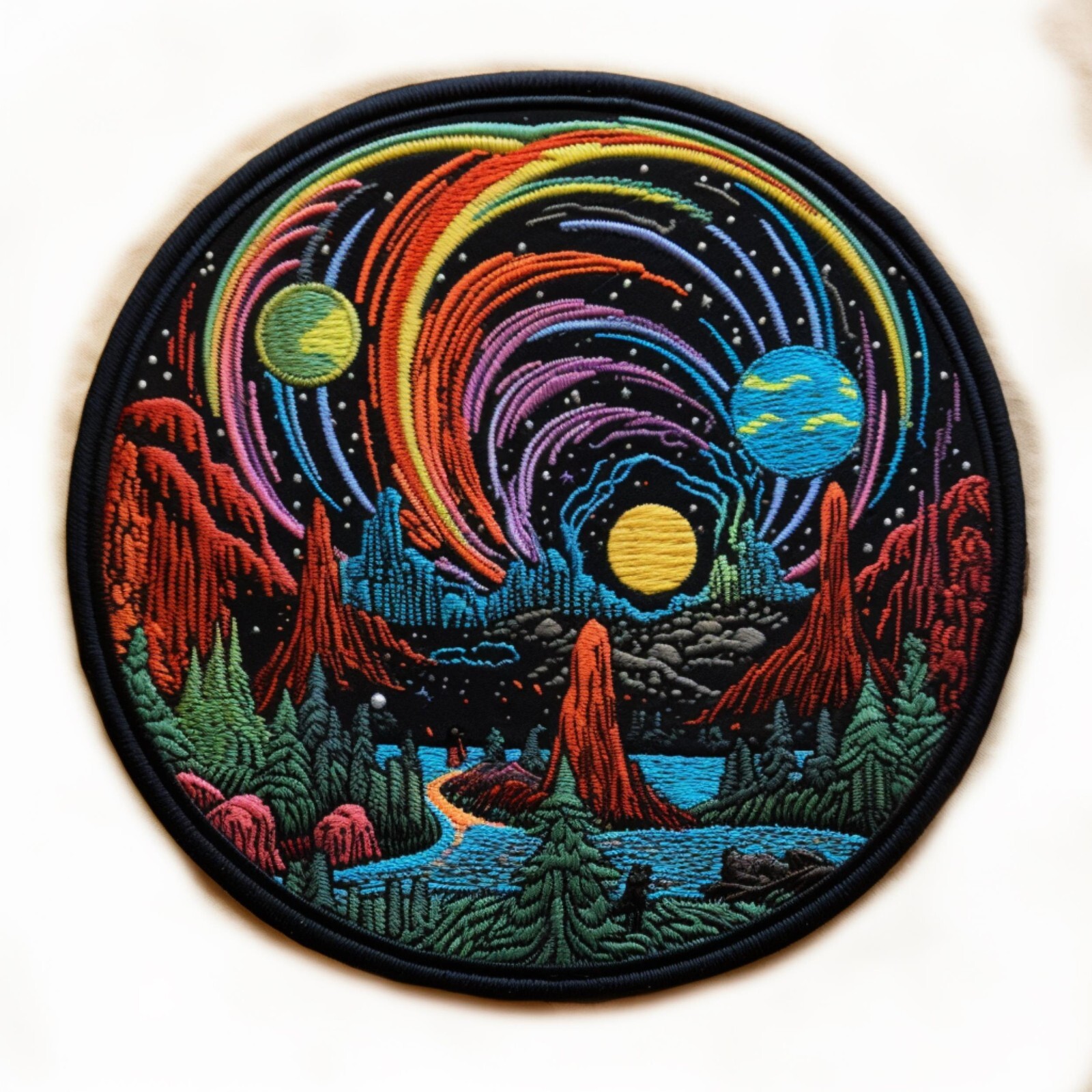 Alien Universe Patch Iron-on Applique Fantasy Unexplained Mysteries Sci-Fi Badge