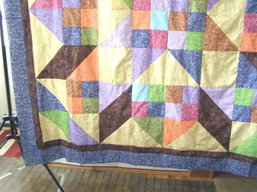 Scott Flanagan Mystery Quilt Along quilt top. Not quilted 84″ square #1624