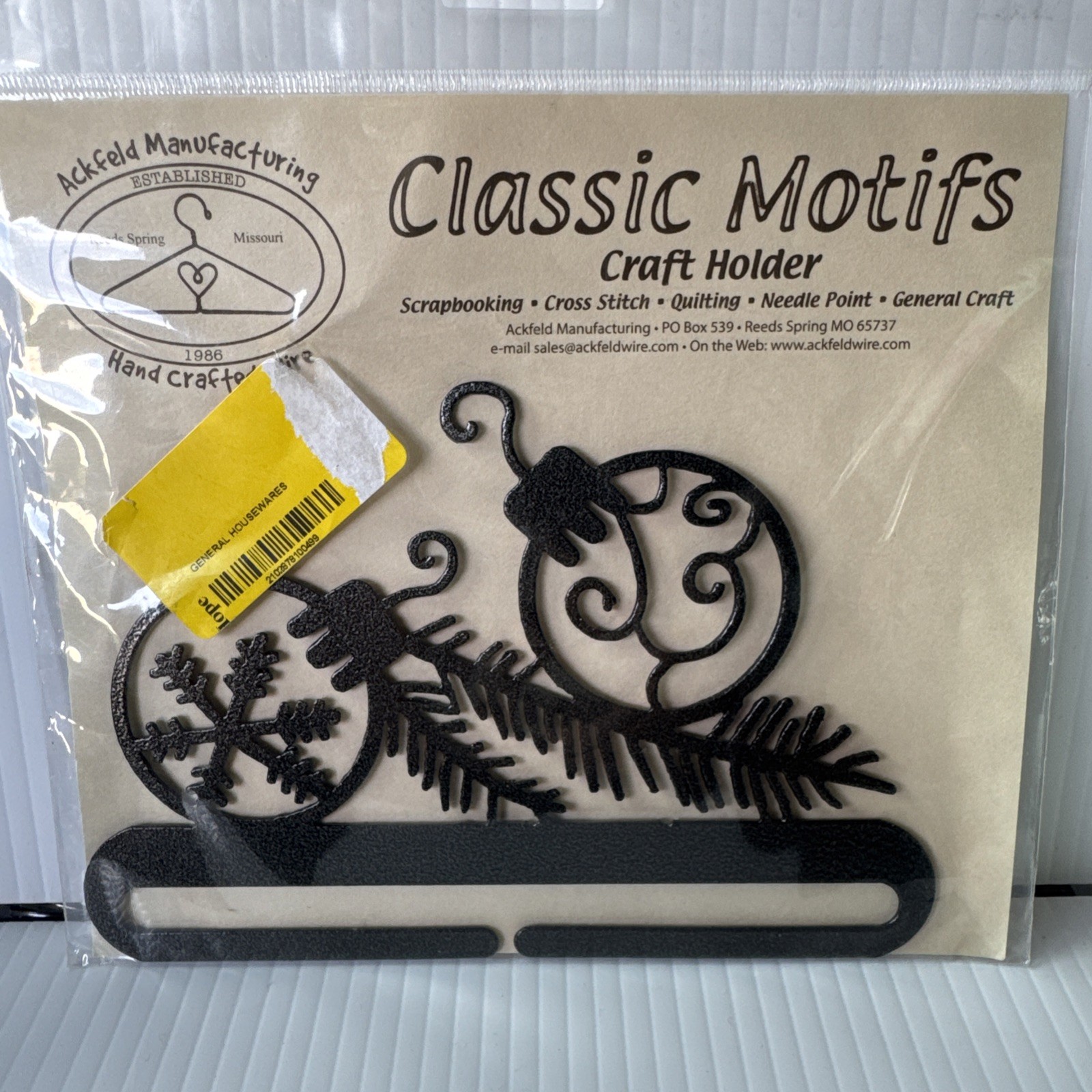 2-Classic Motifs 6 Inch Easter Eggs & Christmas Craft Holders (new sealed)