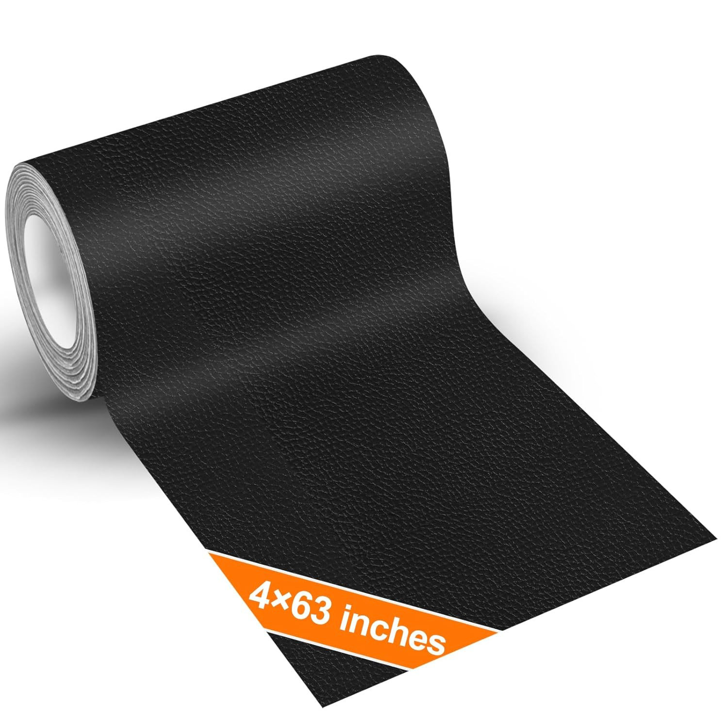 Black Leather Repair Tape Kit, 4×63 in Repair Kit for Furniture, Car Interior, C