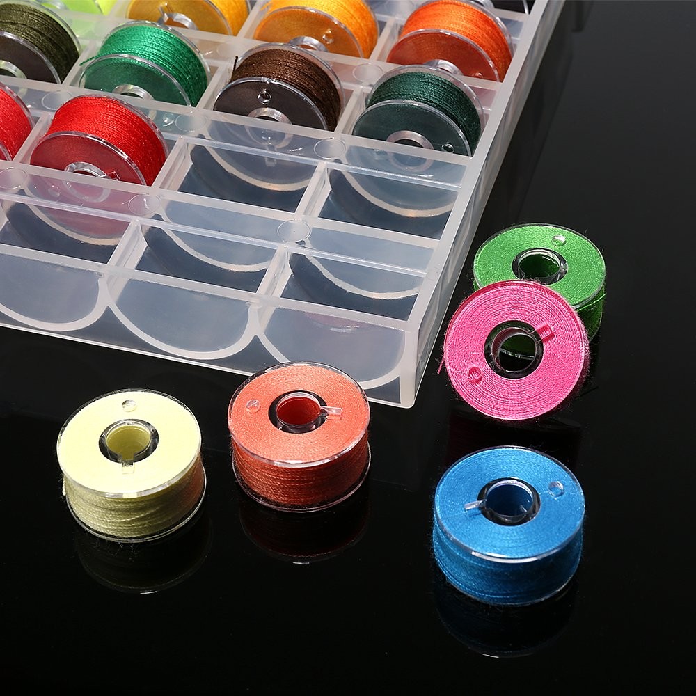 36Pcs Bobbins and Sewing Threads with Bobbin Case for Multiple Sewing Machine…