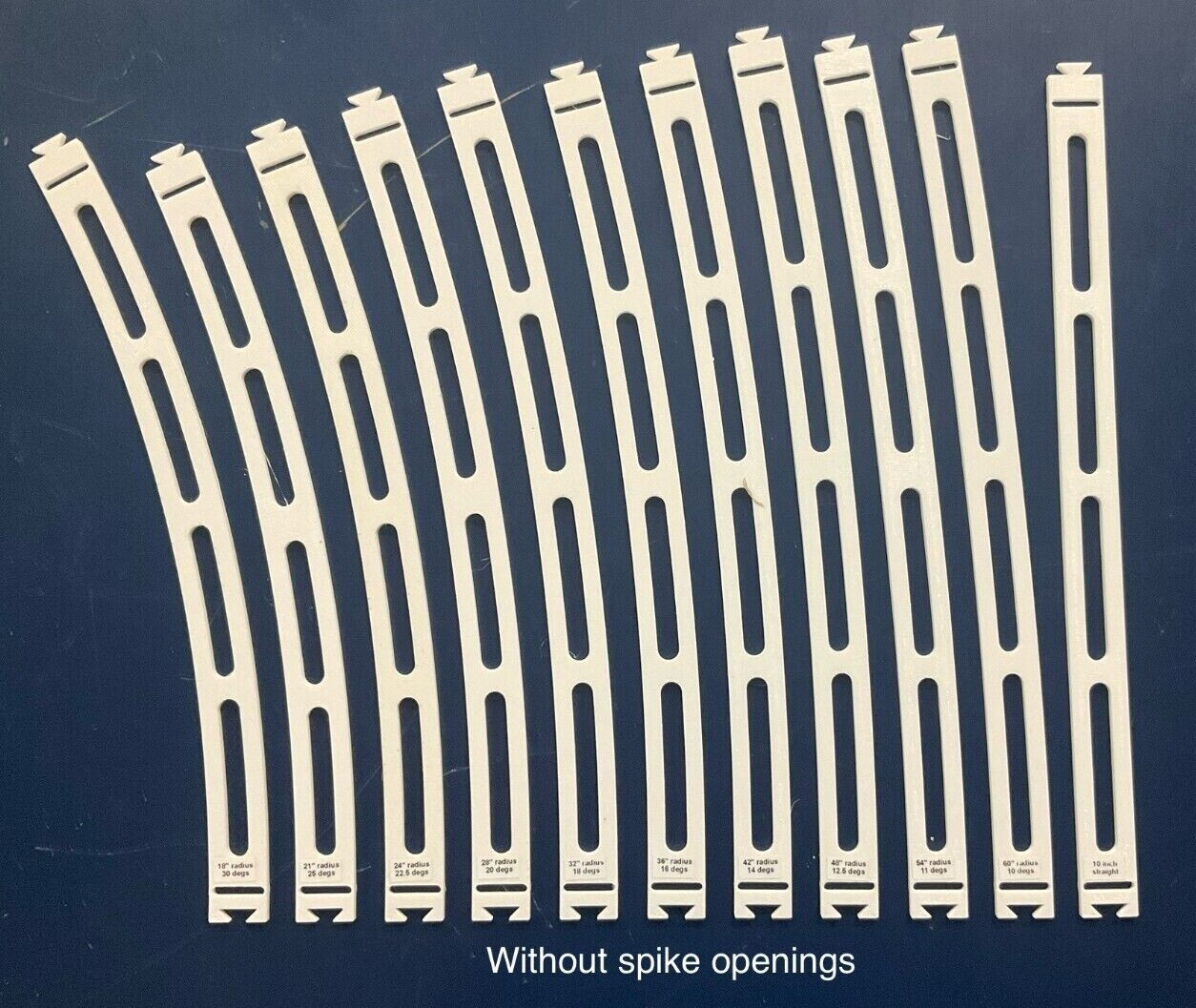 NEW! HO Track Placement Snap Template Sections for Laying HO Scale Track