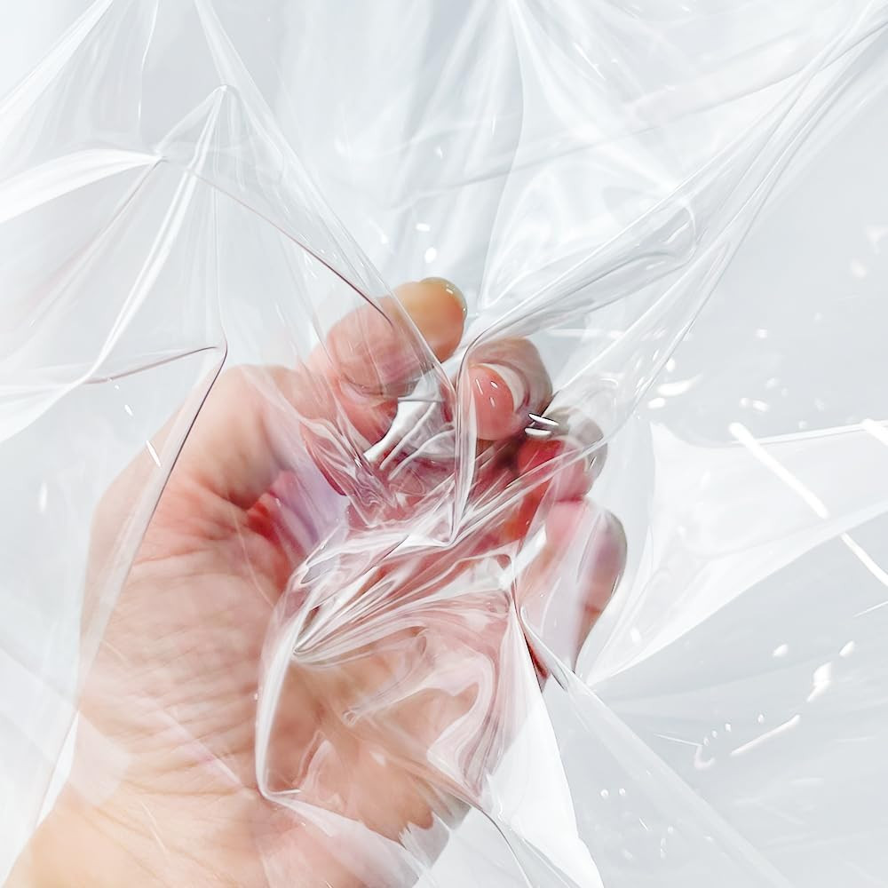 | Clear TPU Vinyl Fabric 54-Inches Wide, 12 Gauge Clear Waterproof Vinyl