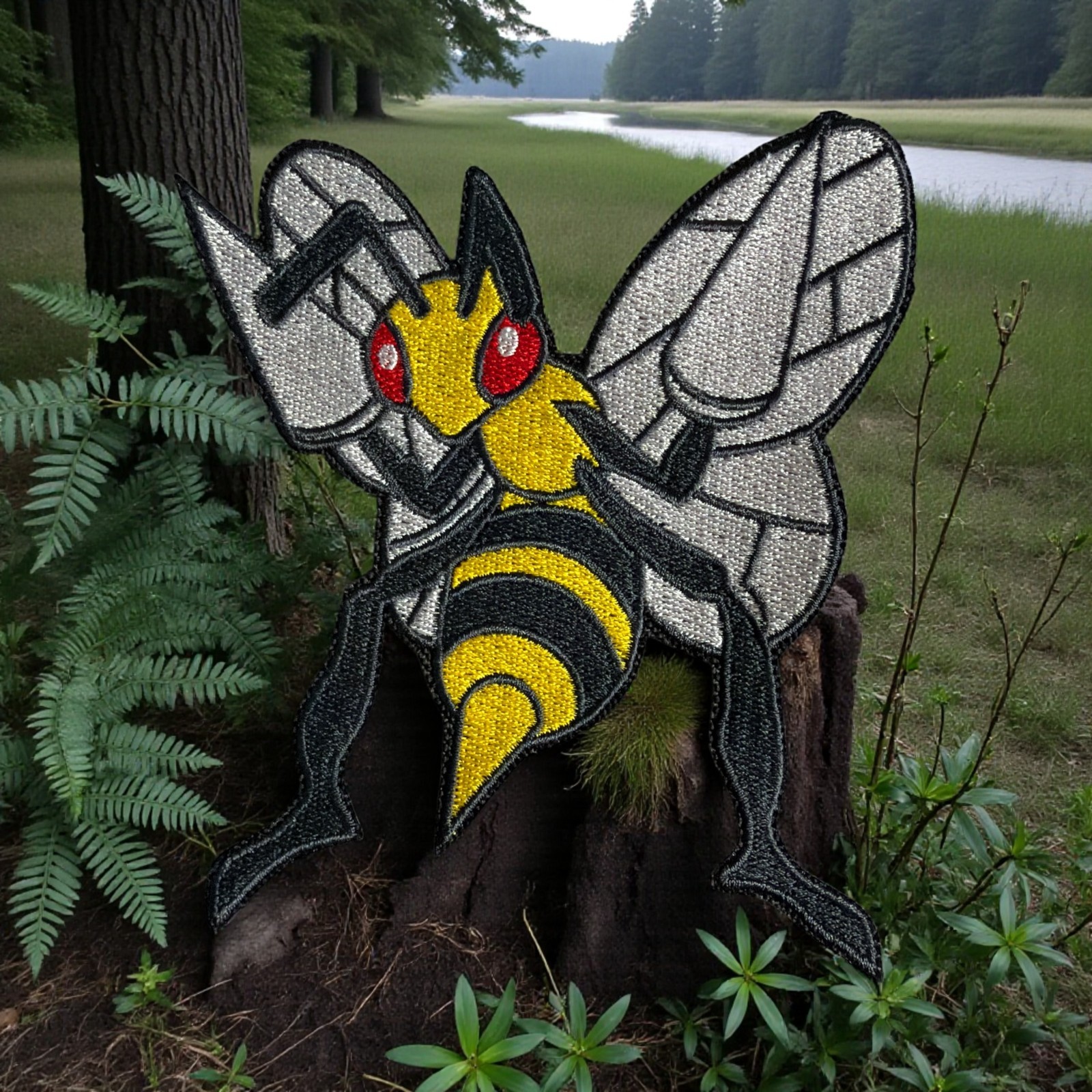 Bee Drill Pokemon Embroidery Patch Multi Sizes 4″ – 6″