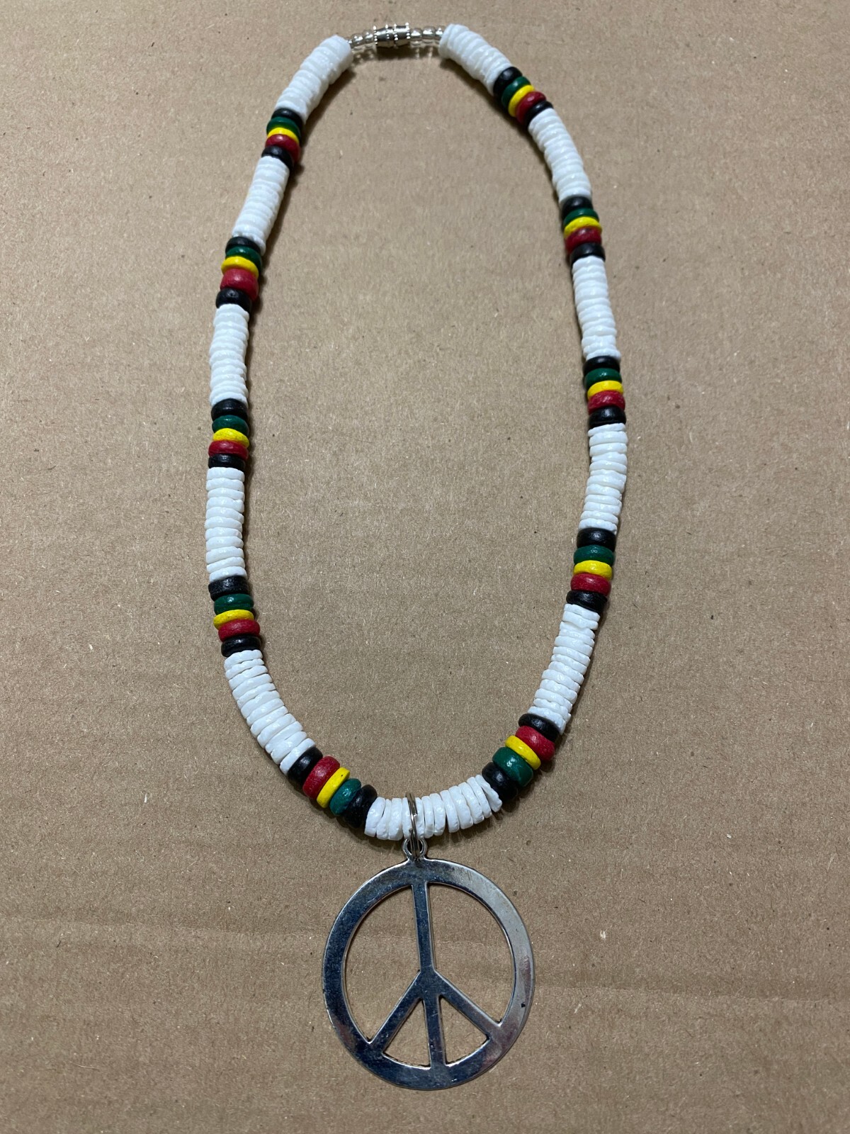 Rasta Puka Clam Shell Necklace All sizes