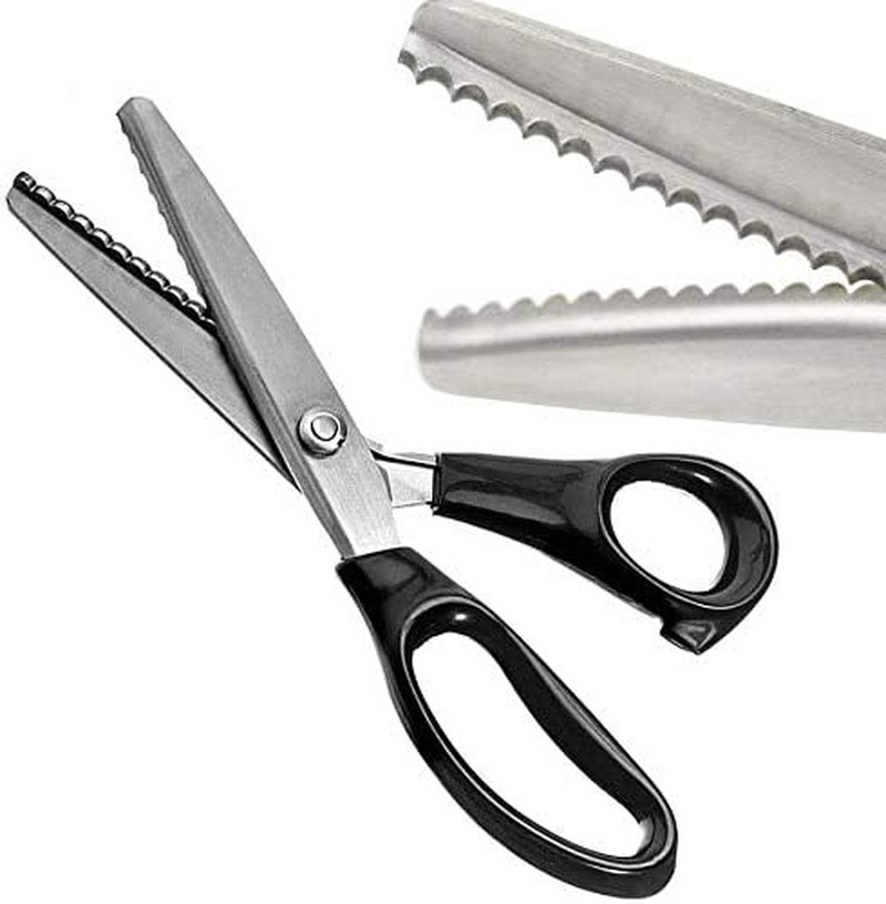Dressmaking Sewing Craft Scissors, Professional Stainless Steel Pinking Shears C