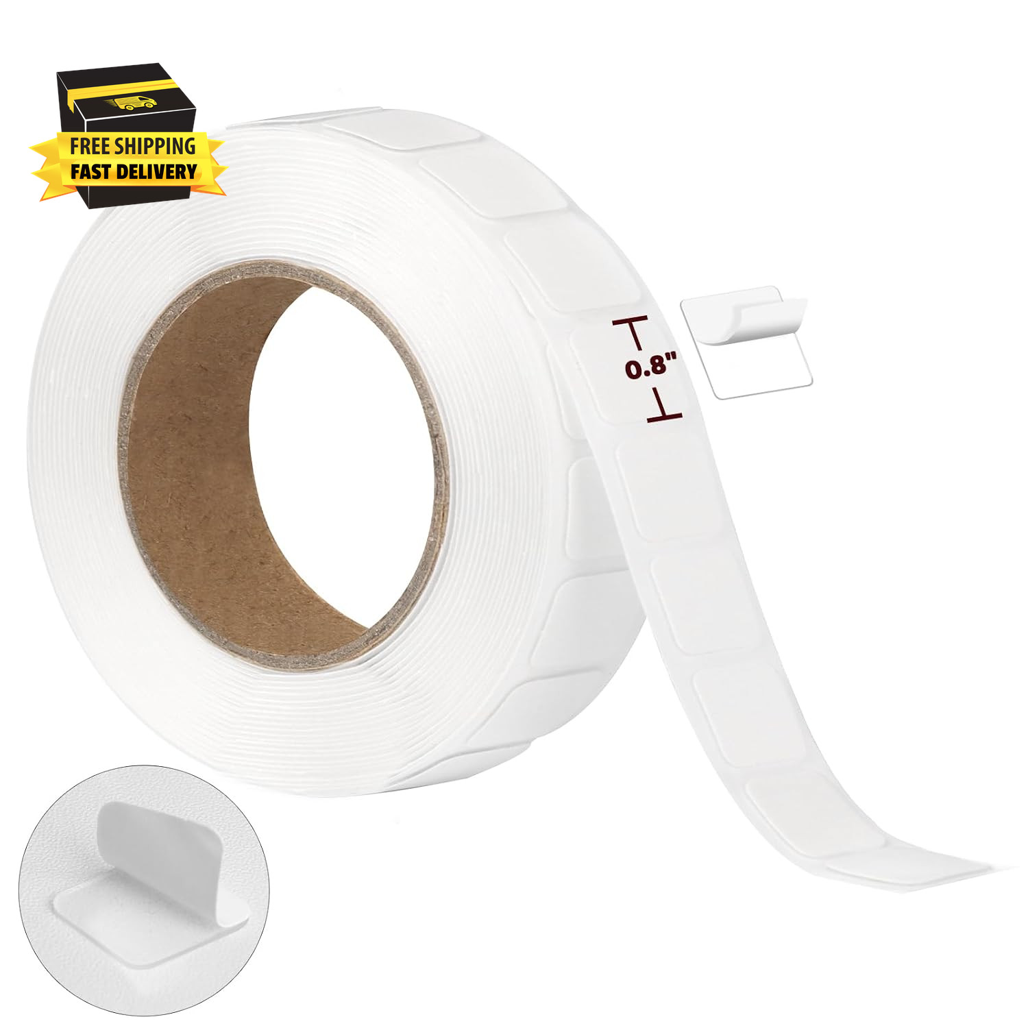 200 PCS Nano Tape Double Sided Squares 0.8″ Nano Tape Precut Adhesive Glue Point