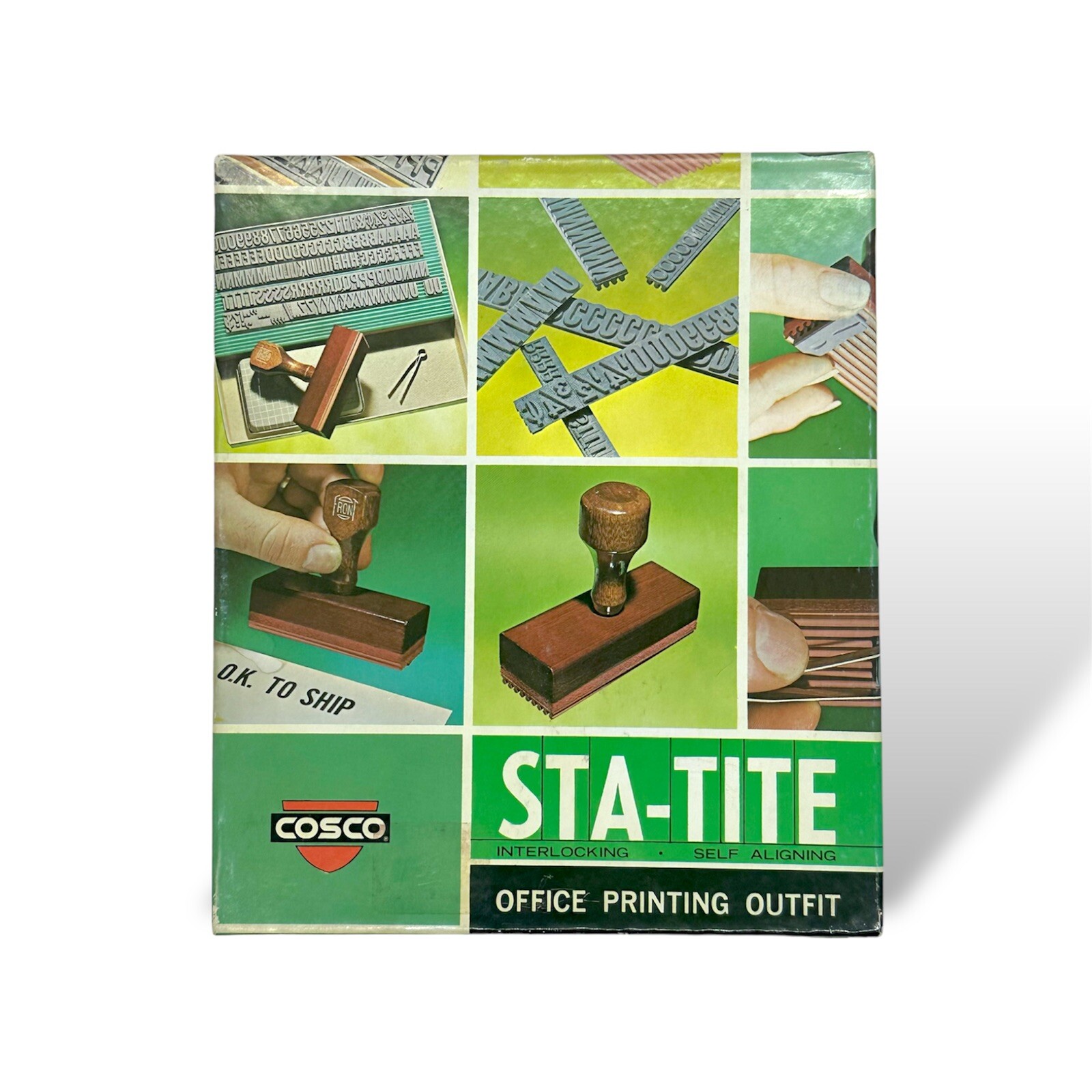 NEW Vintage Cosco Sta-Tite Rubber Stamp Changeable Address Label Personalizer