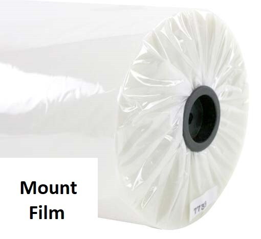 1.0 mil White Opaque Mounting Laminate Two-Sided Permanent Self-Adhesive
