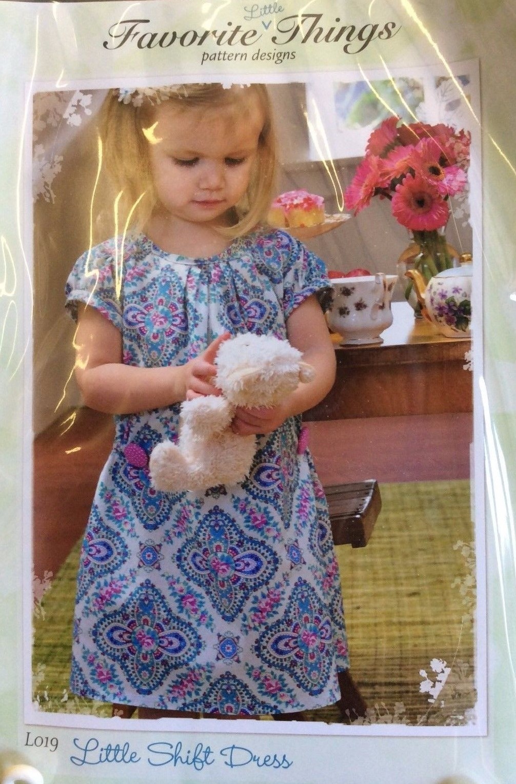 FAVORITE LITTLE THINGS #L019-LITTLE SHIFT DRESS SIZE TODDLER 1-4 & CHILD 5-14