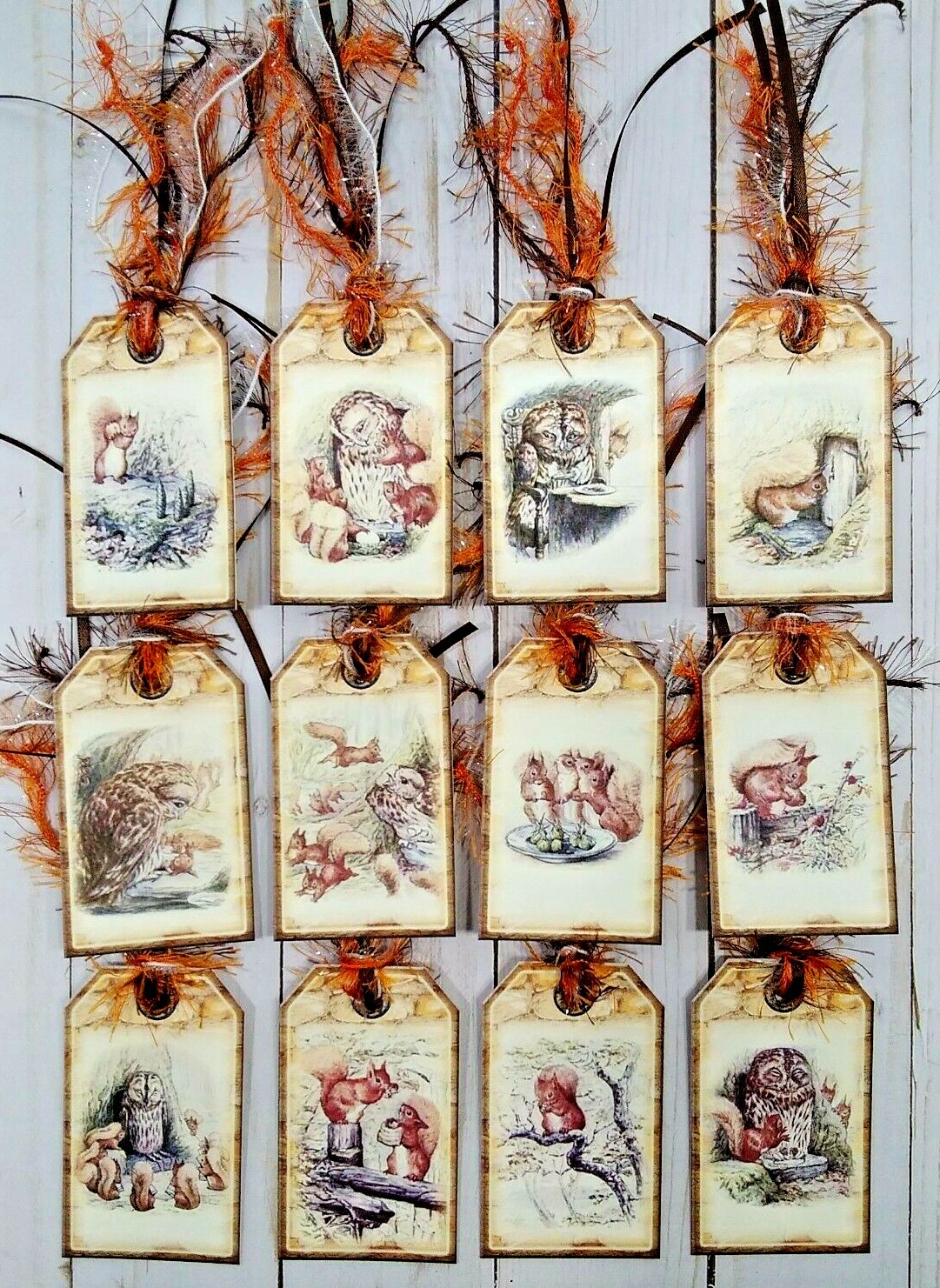 12 Fall/Autumn~Handmade~Gift Tags~Scrapbooks~Junk Journals~Parties~Crafts