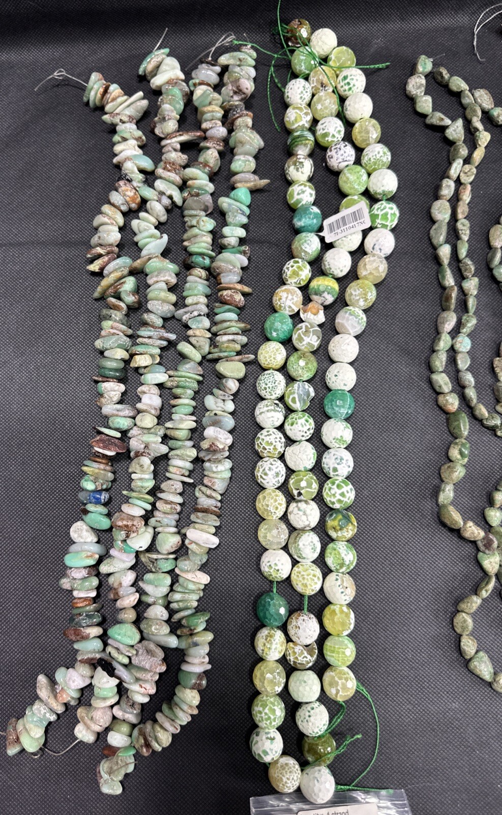 Lot of Fine Jewelry Strands Of Beads,Spacers, Pearls, Pyrite, Fire Agate & Other