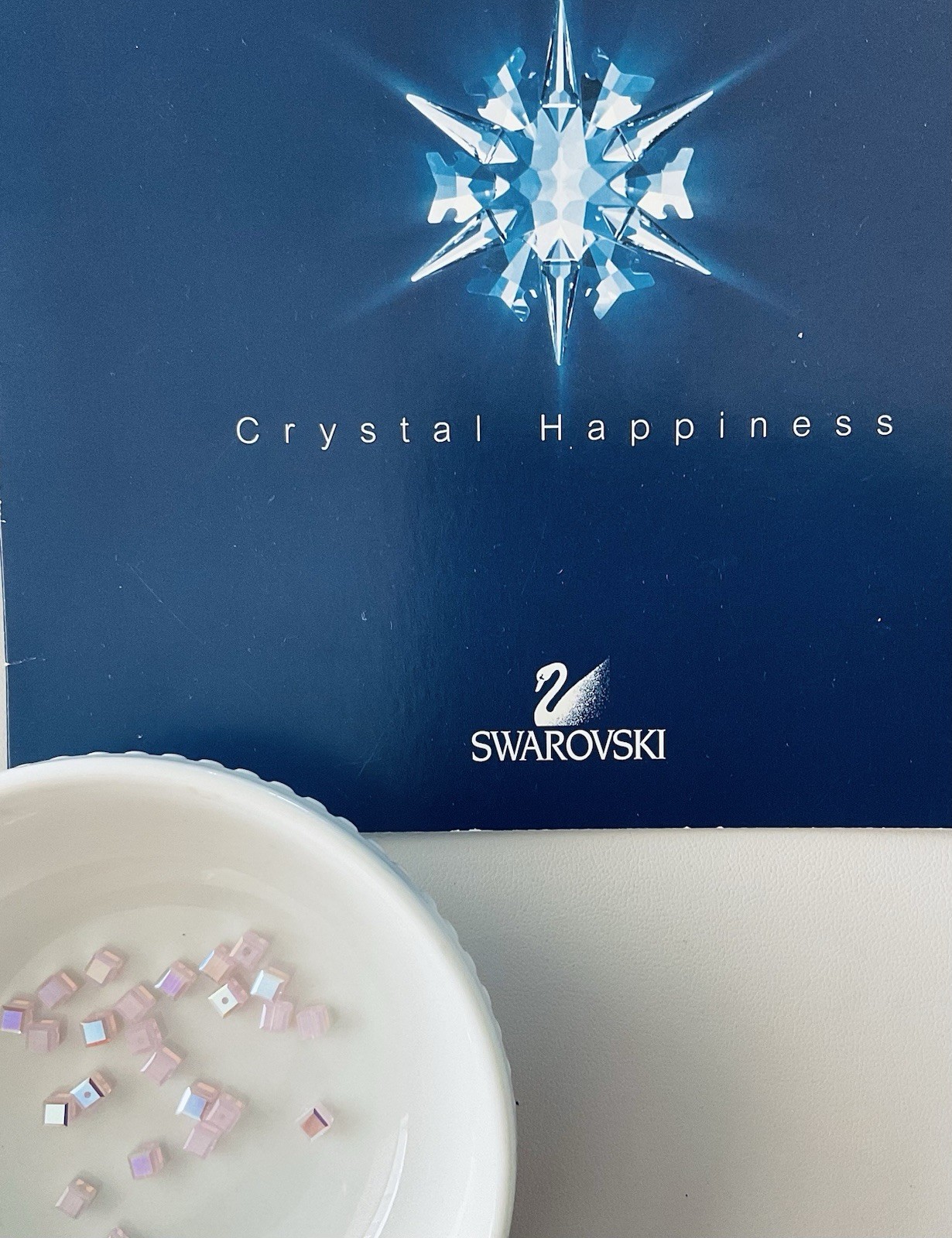 Swarovski® Cube 5601 Sand Opal AB 4 x 4mm Cube 48pcs or 288 Pack Austria