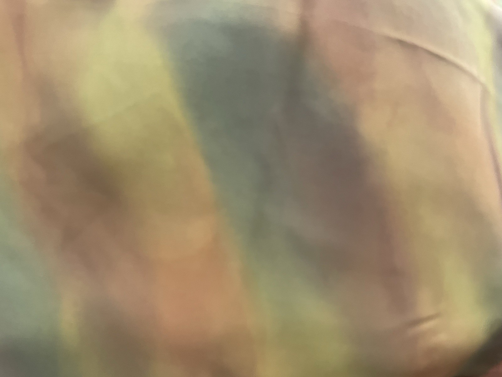Hand Painted Autumn Silk Crepe Fabric 4 Yards Lot