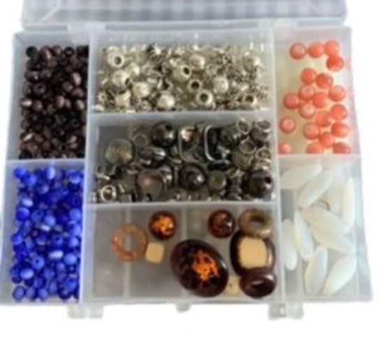 Beads For Jewelry Making Plastic 2 Sided Storage Case Assorted Colors & Styles