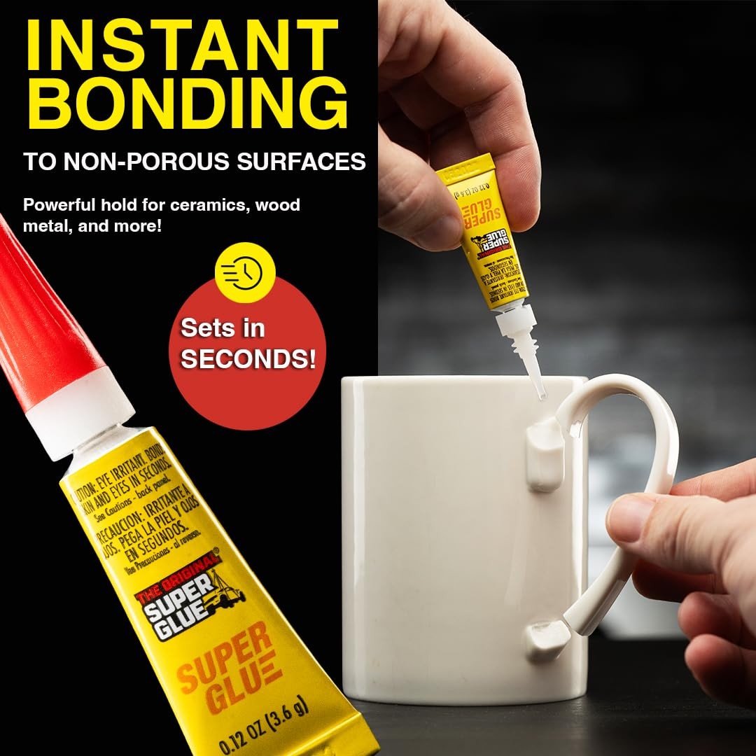 Liquid, 2 Gram Tubes, 12Pack, Clear, Instant Bonding, Fast Dry, Cyanoacrylate…