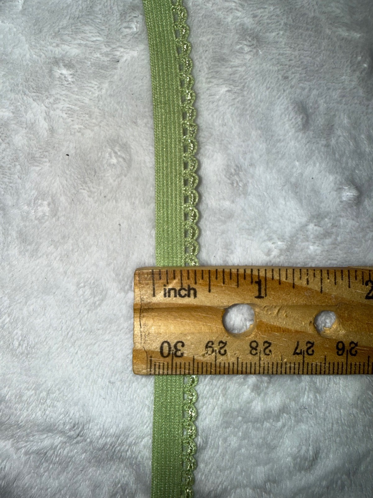10 yards light green stretch picot sewing elastic 3/8″ wide for lingerie panties