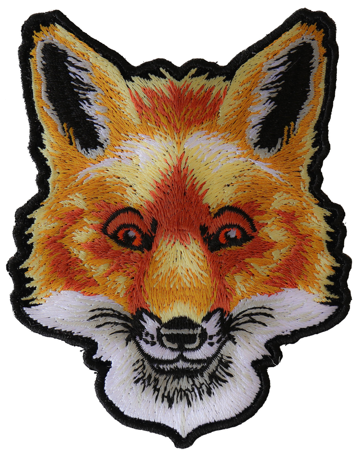Fox Head Patch Embroidered Iron on – 3.5×4.5 inch – P6349