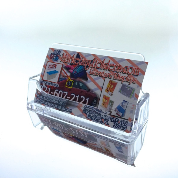 Business Card Holder for 3.5″x2″ Counter Display Stand Plastic