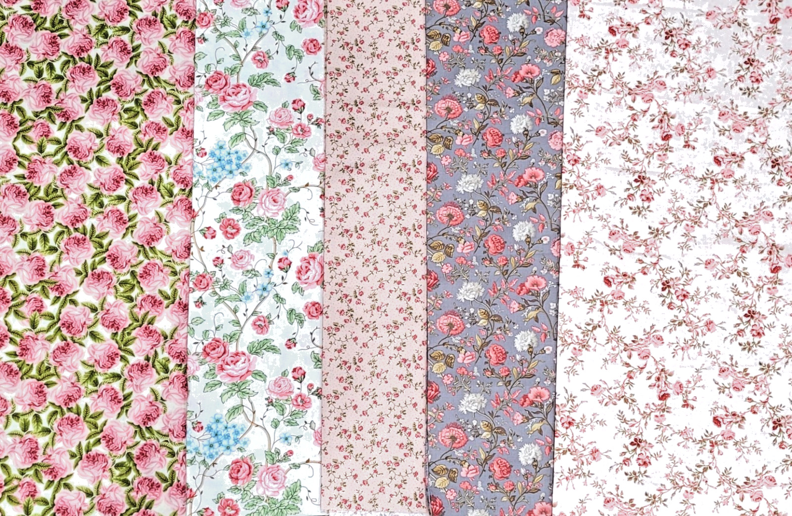 N E W – Floral Bundle as pictured – 4.5 yards Total – Misc. Designers
