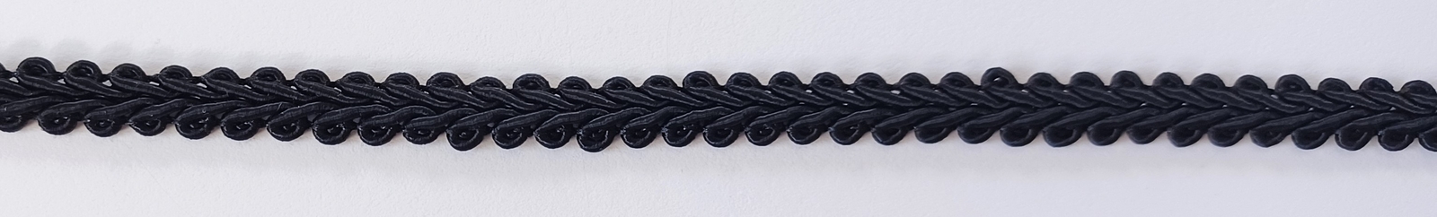 5 Yds. Wrights Shiny Black 5/16″ Fancy Gimp Braid wb-10b