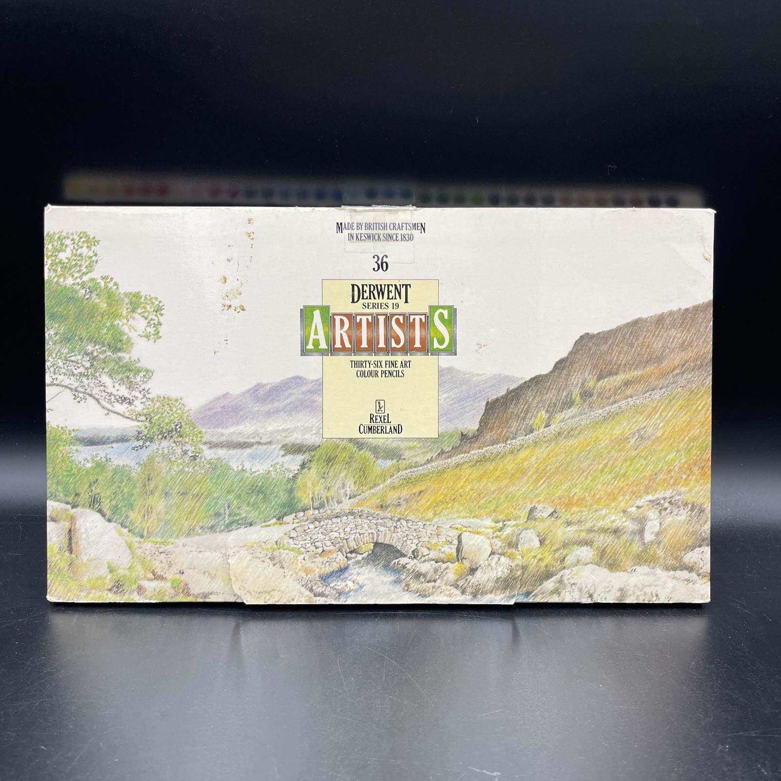 Vintage 1980s Derwent Artists 36 Fine Art Colour Pencils By Rexel Cumberland UK