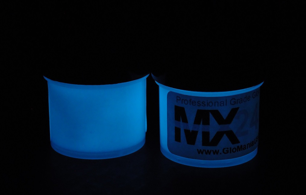 BLUE MX24 Extreme Glow in the Dark Paint Day Invisible 2oz