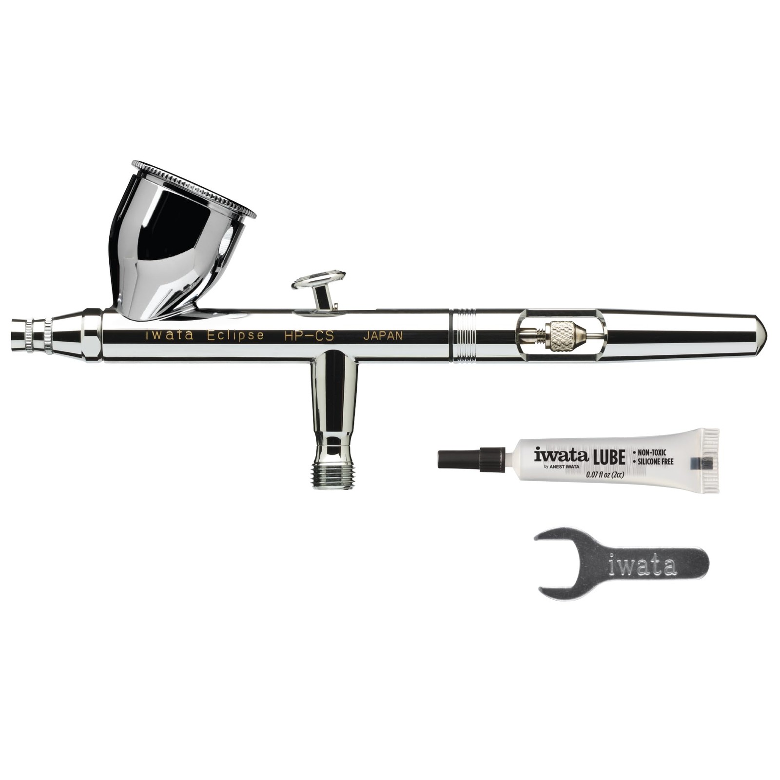 Iwata Eclipse HP-CS Airbrush – Gravity Feed Dual Action, High-Flow Atomization
