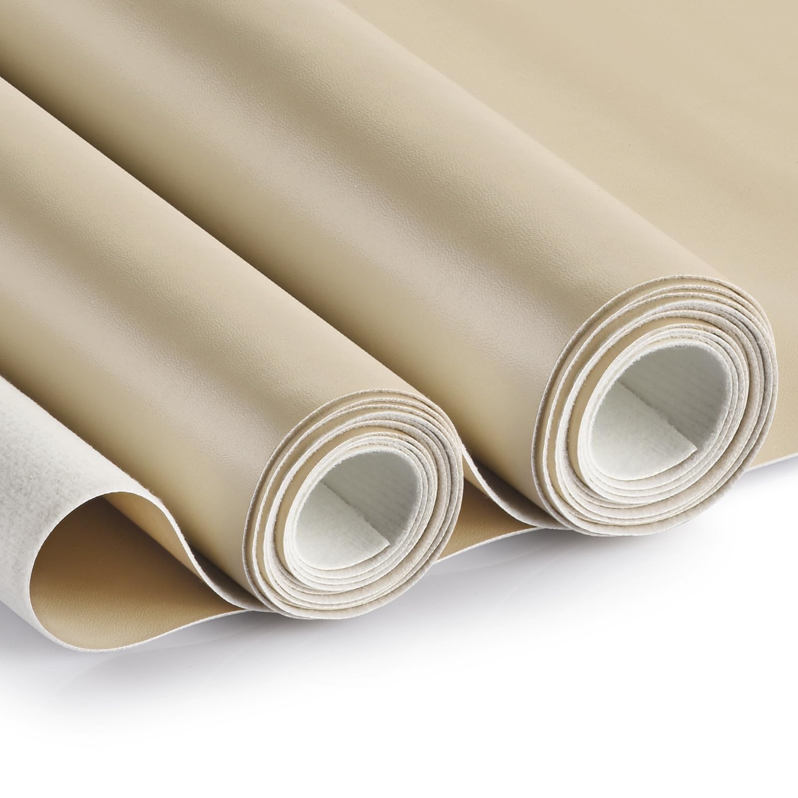 PU Fabric Leather 2 Yards 58″ x 72″, 0.6 mm Thick Faux Synthetic Leather Mate…