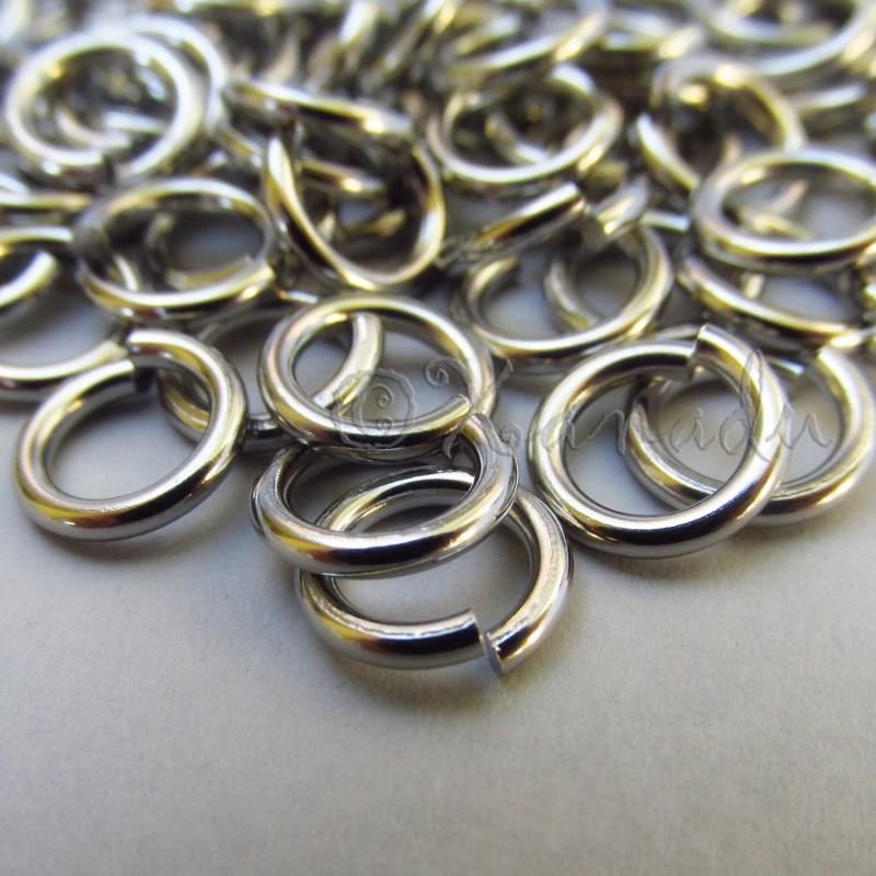 Jump Rings 9mm – 20/50/100 Stainless Steel 14 Gauge Open Jump Rings F8885