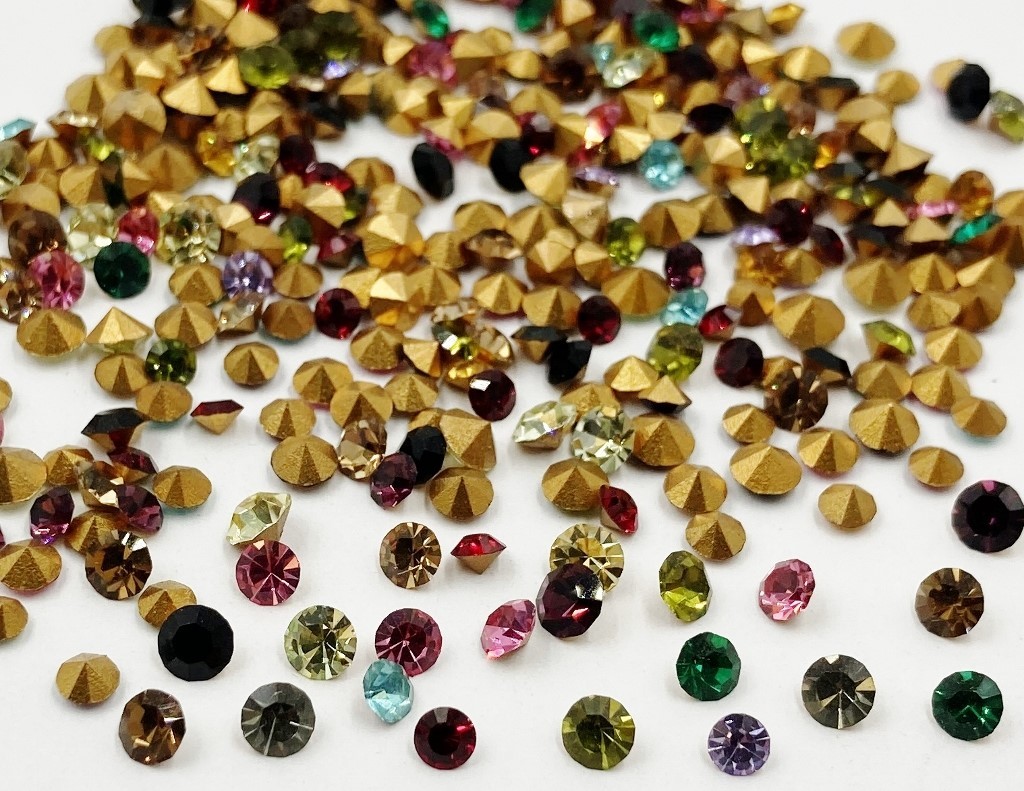 200 Vintage Preciosa Crystal 3mm To 4mm Small Rhinestones – Jewelry Repair J53