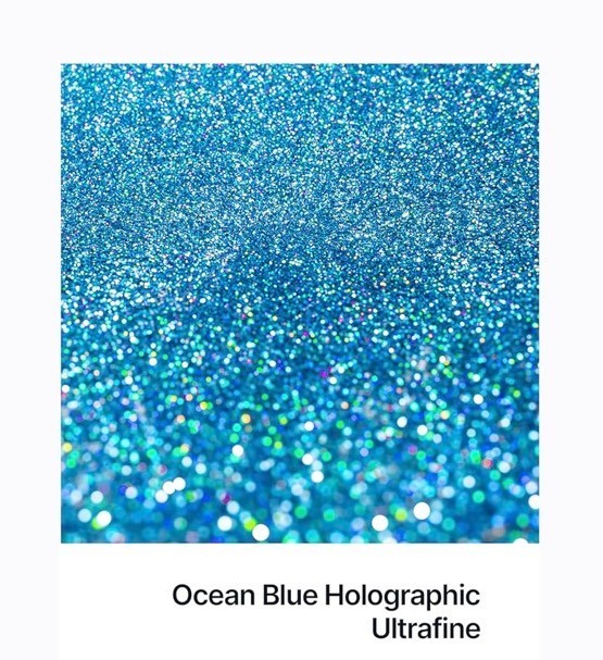 Hemway Craft Glitter Shaker 4.6oz Ultrafine Ocean Blue Holographic