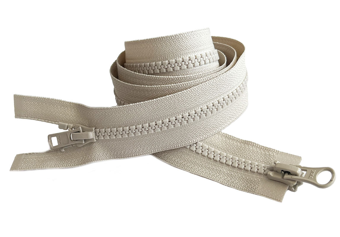 24 Inch YKK #5 VISLON 2-Way Medium Weight Molded Plastic Separating Made in USA